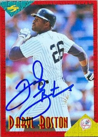 Daryl Boston Signed 1994 Score Rookie/Traded Baseball Card - New York Yankees