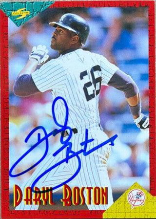 Daryl Boston Signed 1994 Score Rookie/Traded Baseball Card - New York Yankees - PastPros