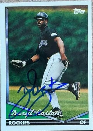 Daryl Boston Signed 1994 Topps Baseball Card - Colorado Rockies