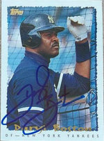 Daryl Boston Signed 1995 Topps Baseball Card - New York Yankees - PastPros