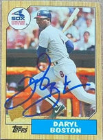 Daryl Boston Signed 2005 Topps All-Time Fan Favorites Baseball Card - Chicago White Sox