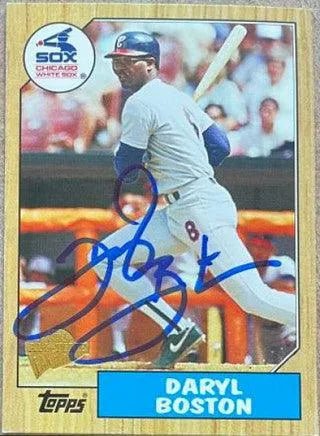 Daryl Boston Signed 2005 Topps All-Time Fan Favorites Baseball Card - Chicago White Sox
