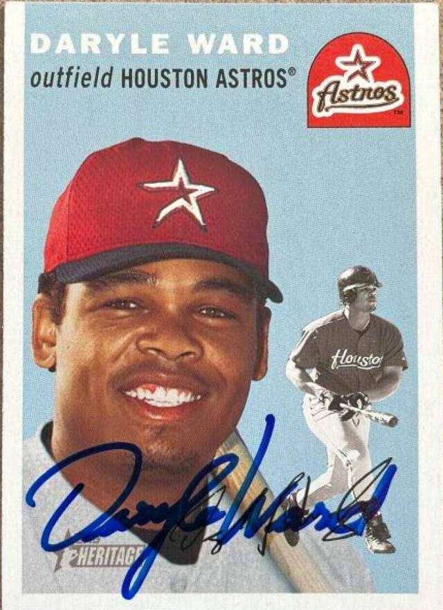 Daryle Ward Signed 2003 Topps Heritage Baseball Card - Houston Astros - PastPros