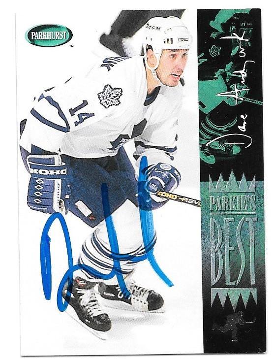 Dave Andreychuk Signed 1994-95 Parkhurst Hockey Card - Toronto Maple Leafs - PastPros