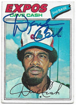 Dave Cash Signed 1977 Topps Baseball Card - Montreal Expos - PastPros