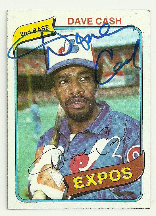 Dave Cash Signed 1980 Topps Baseball Card - Montreal Expos - PastPros