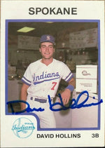 Dave Hollins Signed 1987 Pro Cards Baseball Card - Spokane Indians