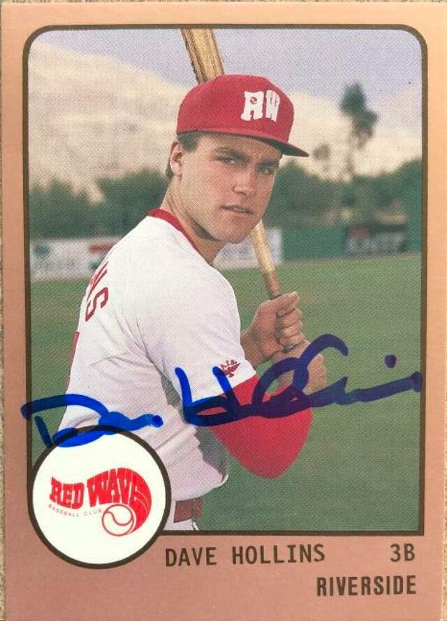 Dave Hollins Signed 1988 Pro Cards Baseball Card - PastPros