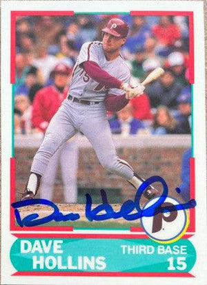 Dave Hollins Signed 1990 Score Young Superstars II Baseball Card - Philadelphia Phillies - PastPros