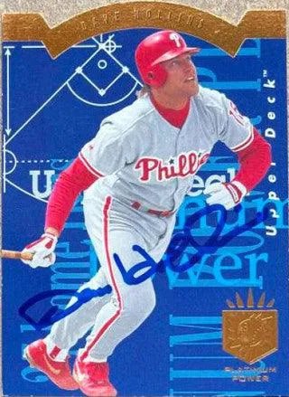 Dave Hollins Signed 1993 SP Platinum Power Baseball Card - Philadelphia Phillies