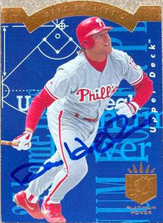 Dave Hollins Signed 1993 SP Platinum Power Baseball Card - Philadelphia Phillies - PastPros