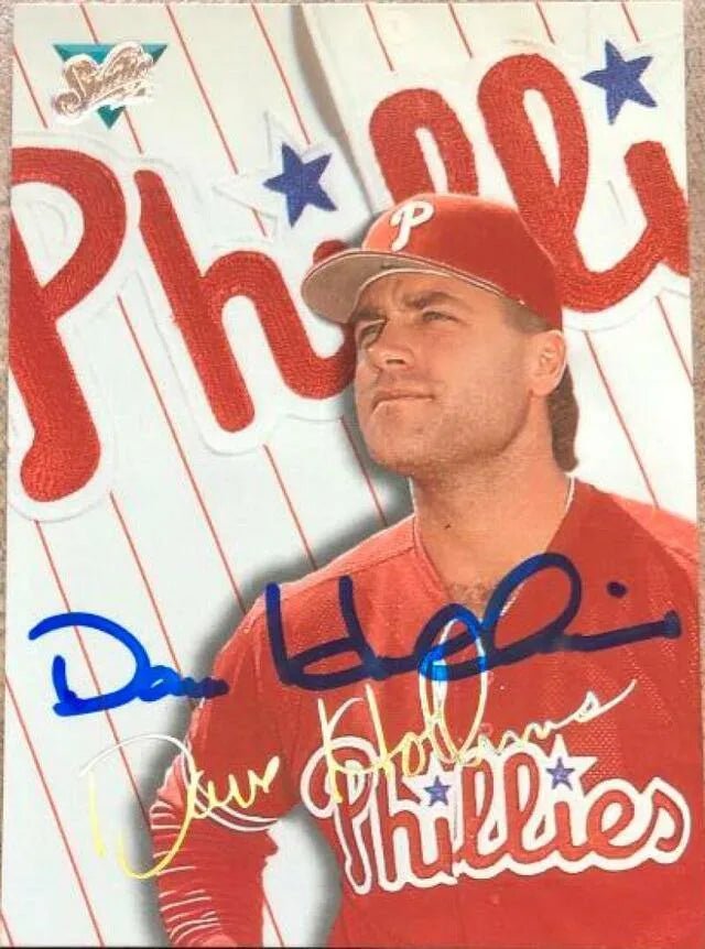 Dave Hollins Signed 1993 Studio Baseball Card - Philadelphia Phillies