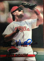 Dave Hollins Signed 1993 Topps Stadium Club Baseball Card - Philadelphia Phillies