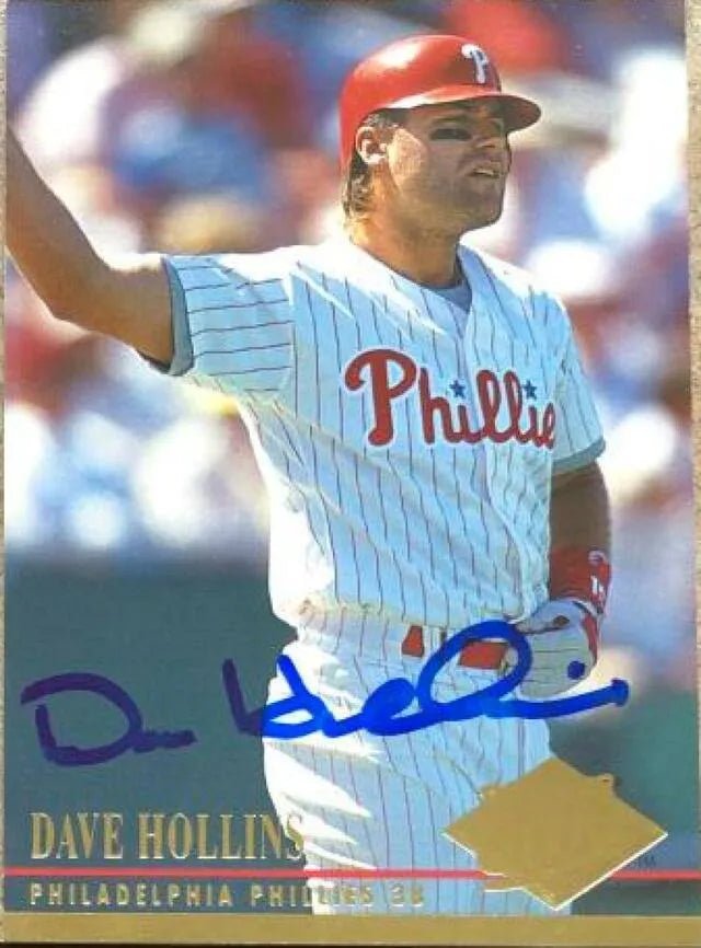 Dave Hollins Signed 1994 Fleer Ultra Baseball Card - Philadelphia Phillies