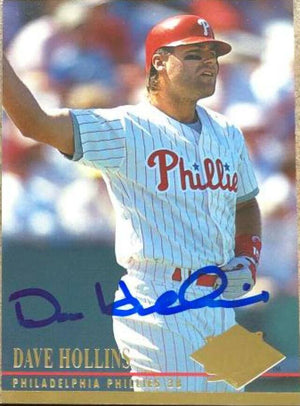 Dave Hollins Signed 1994 Fleer Ultra Baseball Card - Philadelphia Phillies - PastPros