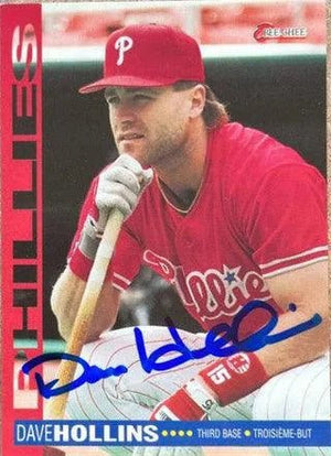Dave Hollins Signed 1994 O-Pee-Chee Baseball Card - Philadelphia Phillies
