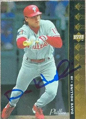 Dave Hollins Signed 1994 SP Baseball Card - Philadelphia Phillies