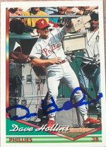 Dave Hollins Signed 1994 Topps Baseball Card - Philadelphia Phillies
