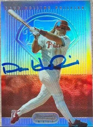 Dave Hollins Signed 1995 Bowman's Best Refactors Baseball Card - Philadelphia Phillies