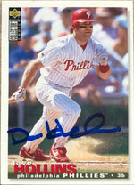 Dave Hollins Signed 1995 Collector's Choice Baseball Card - Philadelphia Phillies