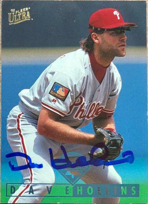 Dave Hollins Signed 1995 Fleer Ultra Baseball Card - Philadelphia Phillies - PastPros