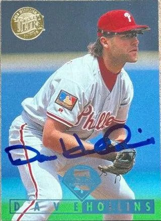 Dave Hollins Signed 1995 Fleer Ultra Gold Medallion Baseball Card - Philadelphia Phillies
