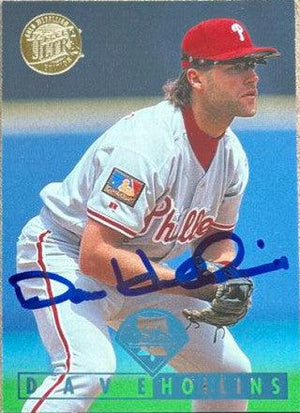 Dave Hollins Signed 1995 Fleer Ultra Gold Medallion Baseball Card - Philadelphia Phillies - PastPros