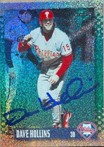 Dave Hollins Signed 1995 Score Platinum Team Sets Baseball Card - Philadelphia Phillies
