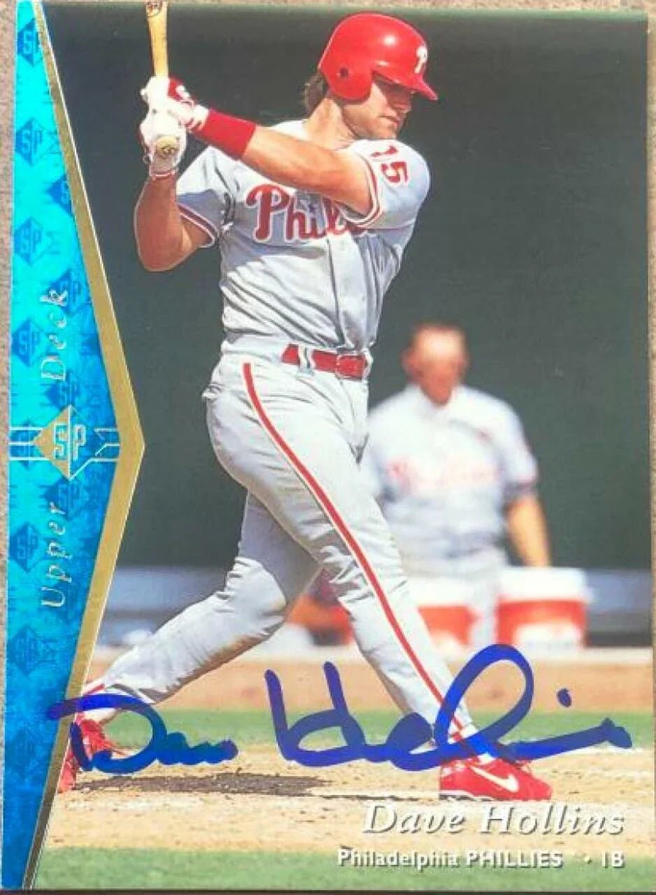 Dave Hollins Signed 1995 SP Baseball Card - Philadelphia Phillies