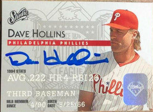 Dave Hollins Signed 1995 Studio Baseball Card - Philadelphia Phillies - PastPros