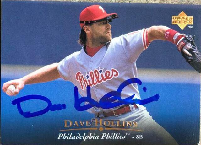 Dave Hollins Signed 1995 Upper Deck Baseball Card - Philadelphia Phillies - PastPros