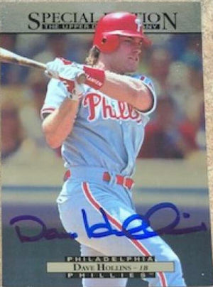 Dave Hollins Signed 1995 Upper Deck Special Edition Baseball Card - Philadelphia Phillies - PastPros