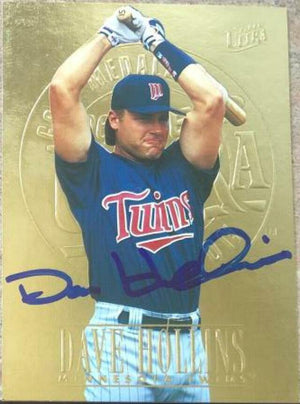 Dave Hollins Signed 1996 Fleer Ultra Gold Medallion Baseball Card - Minnesota Twins - PastPros