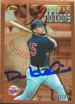 Dave Hollins Signed 1996 Topps Finest Baseball Card - Minnesota Twins