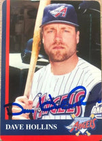Dave Hollins Signed 1997 Mother's Cookies Baseball Card - Anaheim Angels