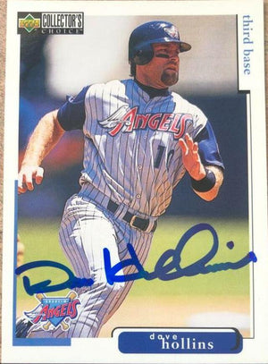 Dave Hollins Signed 1998 Collector's Choice Baseball Card - Anaheim Angels - PastPros