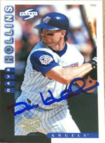 Dave Hollins Signed 1998 Score Baseball Card - Anaheim Angels - PastPros