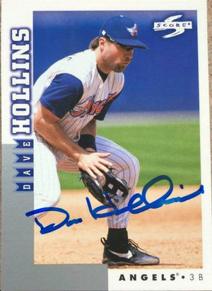 Dave Hollins Signed 1998 Score Traded Baseball Card - Anaheim Angels - PastPros