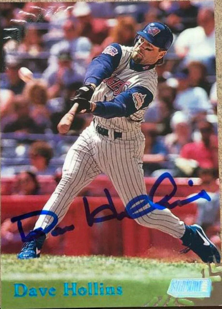 Dave Hollins Signed 1998 Stadium Club Baseball Card - Anaheim Angels