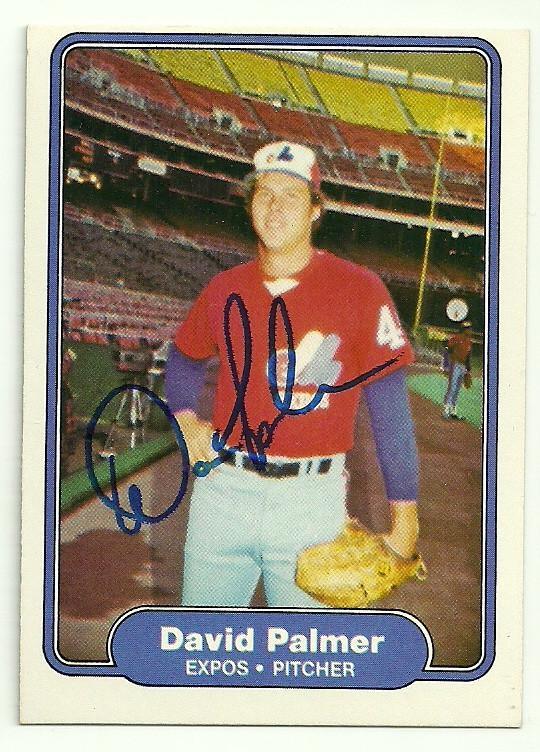 Dave Palmer Signed 1982 Fleer Baseball Card - Montreal Expos - PastPros