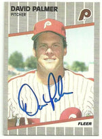 Dave Palmer Signed 1989 Fleer Baseball Card - Philadelphia Phillies