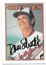 Dave Schmidt Signed 1988 O-Pee-Chee Baseball Card - Baltimore Orioles - PastPros