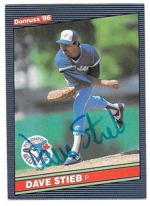 Dave Stieb Signed 1986 Donruss Baseball Card - Toronto Blue Jays