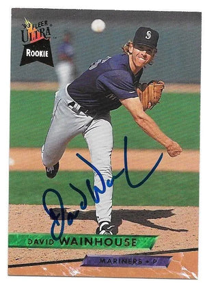 Dave Wainhouse Signed 1993 Fleer Ultra Baseball Card - Seattle Mariners - PastPros