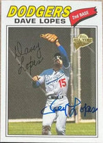 Davey Lopes Signed 2004 Topps All-Time Fan Favorites Baseball Card - Los Angeles Dodgers