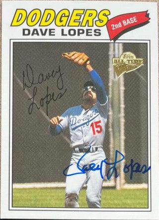 Davey Lopes Signed 2004 Topps All-Time Fan Favorites Baseball Card - Los Angeles Dodgers - PastPros