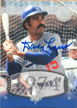 Davey Lopes Signed 2004 Upper Deck Legends Timeless Teams Baseball Card - Los Angeles Dodgers