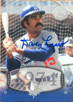 Davey Lopes Signed 2004 Upper Deck Legends Timeless Teams Baseball Card - Los Angeles Dodgers - PastPros