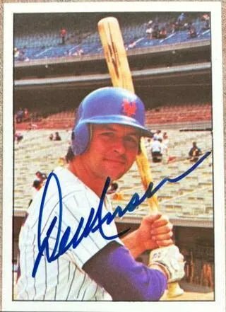 Del Unser Signed 1976 SSPC Baseball Card - New York Mets