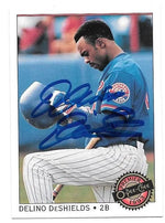 Delino Deshields Signed 1992 O-Pee-Chee Premier Baseball Card - Montreal Expos